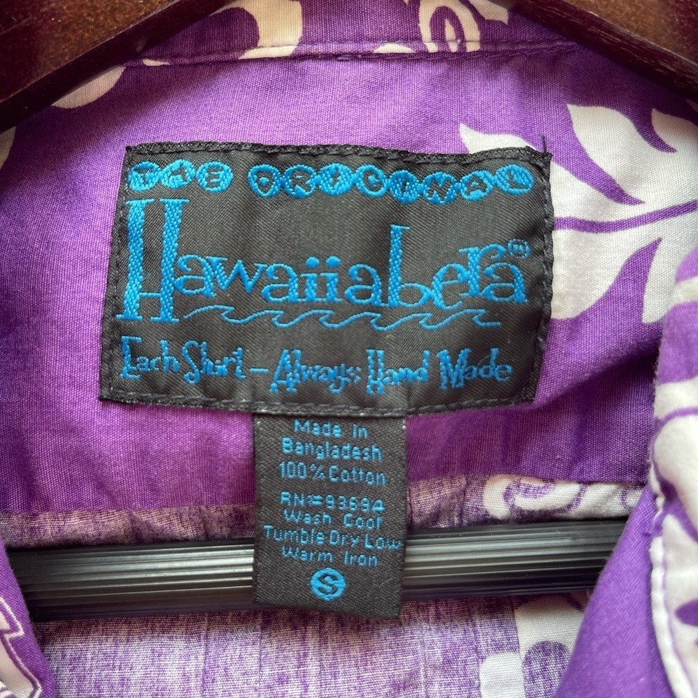 Hawaiiabera TCU Texas Christian University Purple Hawaiian Shirt Men’s Sz S - Picture 3 of 9
